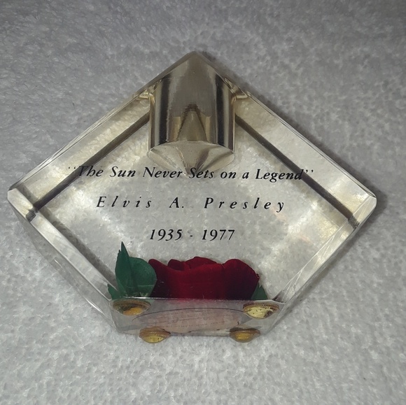 Bircraft Other - Elvis Presley Bircraft Lucite Rose Candle Holder